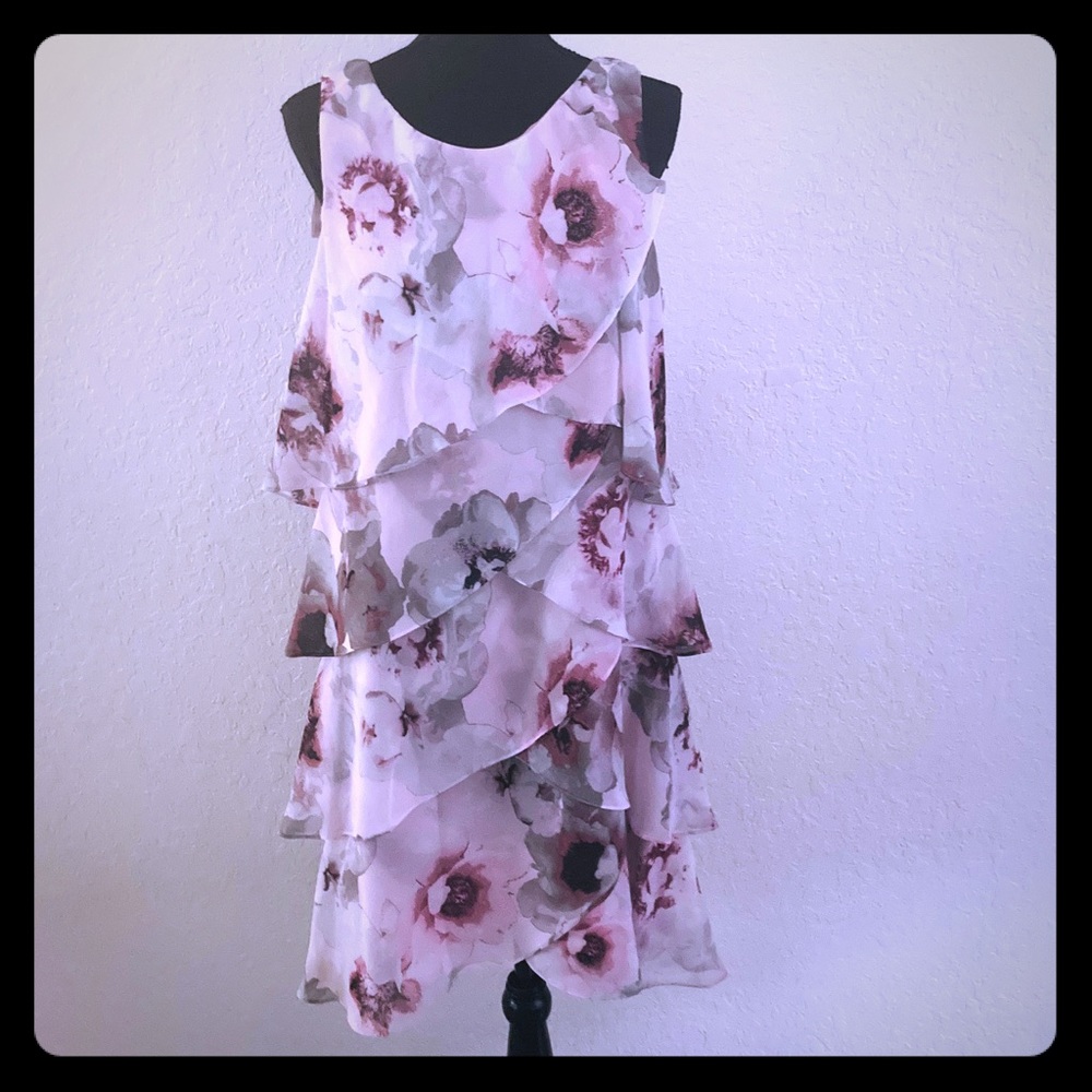 Layered Chiffon Dress